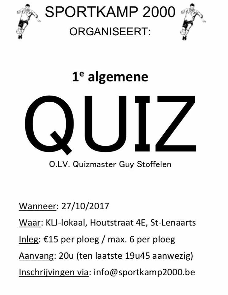 Quiz sportkamp 2000